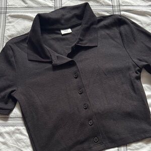 Sunday Best Black Crop Top